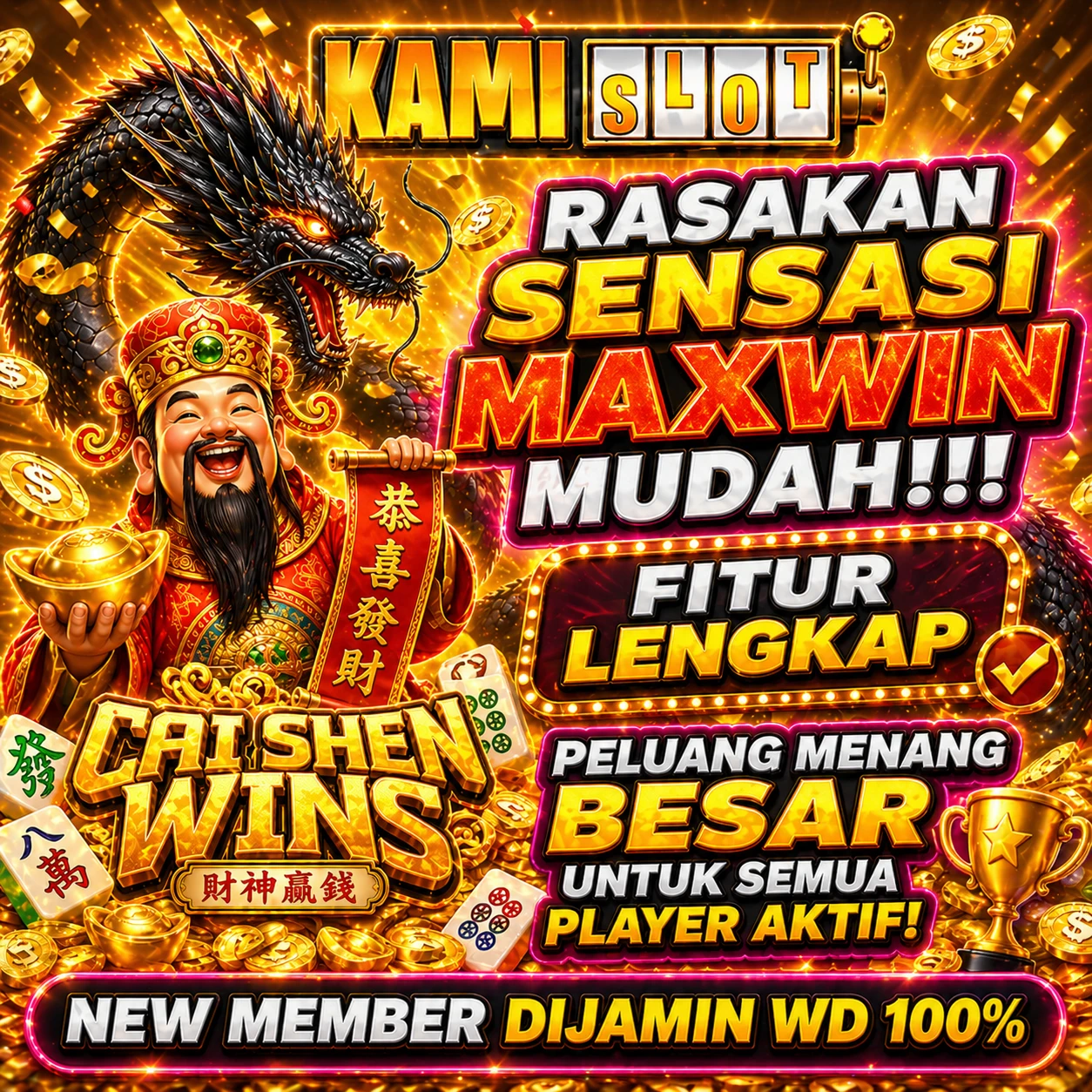 Slot dp KAMISLOT Front Black 